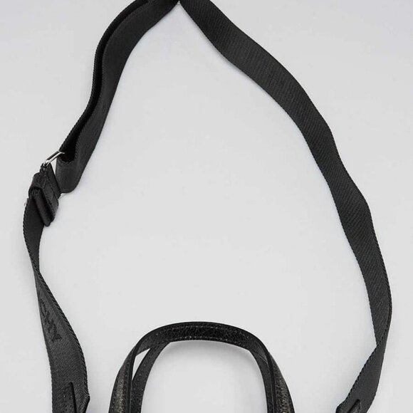 Givenchy Dark Grey Distressed Canvas Mini G Shopping Tote Bag - Picture 8 of 11